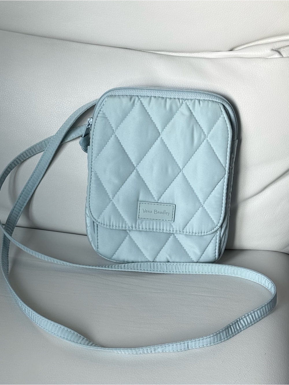 Vera Bradley Quilted Crossbody in Pale Blue